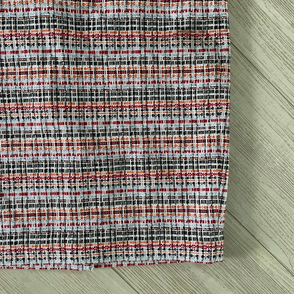 Talbots Multicolor Textured Metallic Thread Pencil Skirt